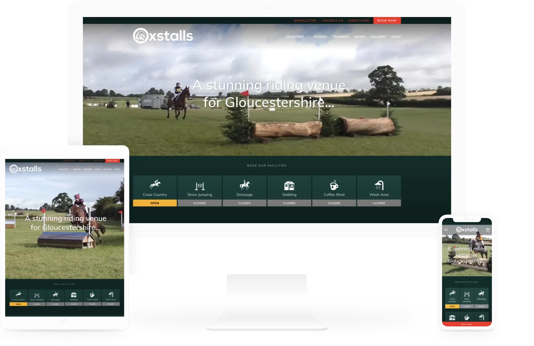 Oxstalls XC Portfolio Page. Web Design by Cotswold Web Cheltenham