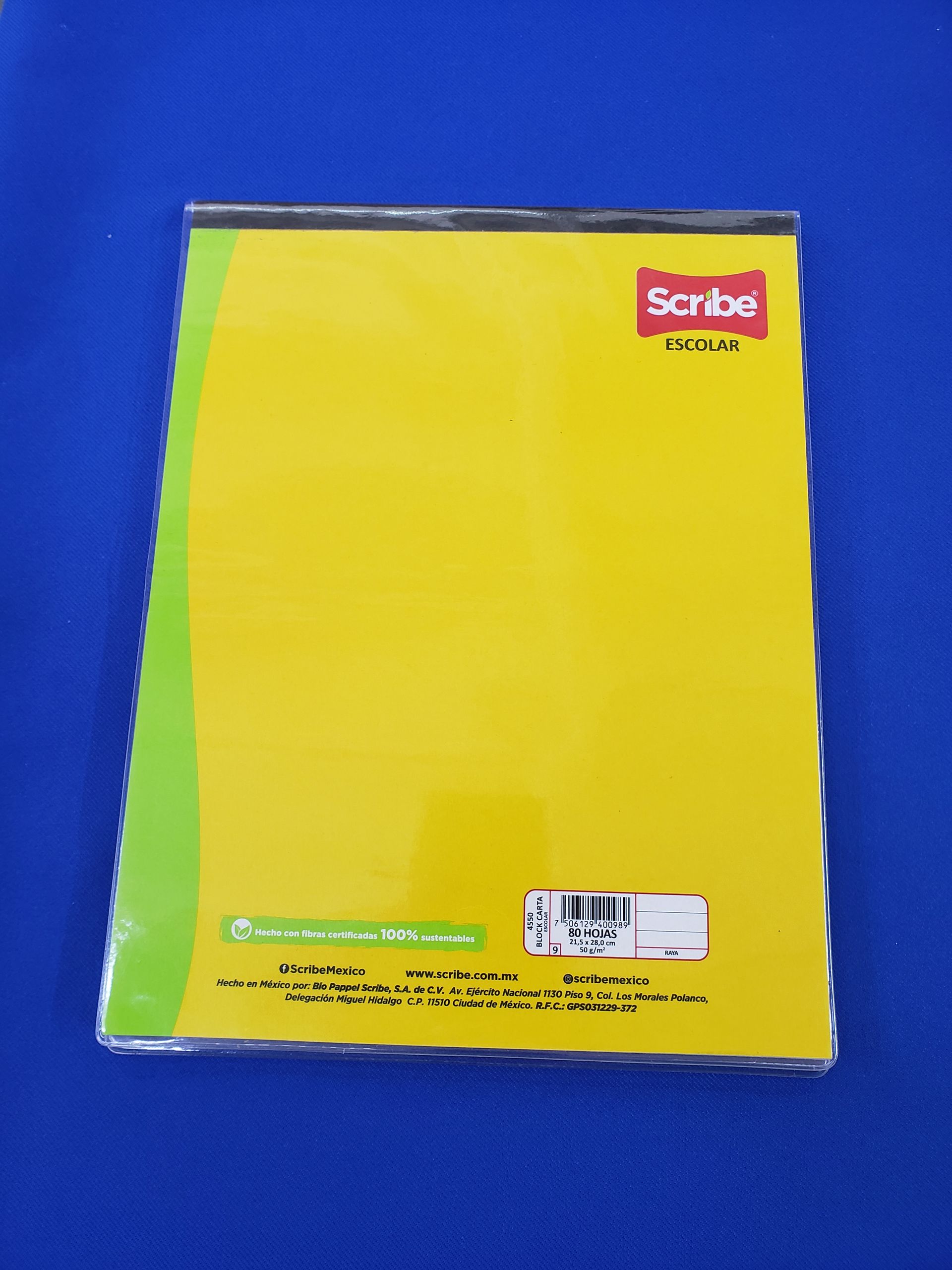 Forro de vinil para block carta