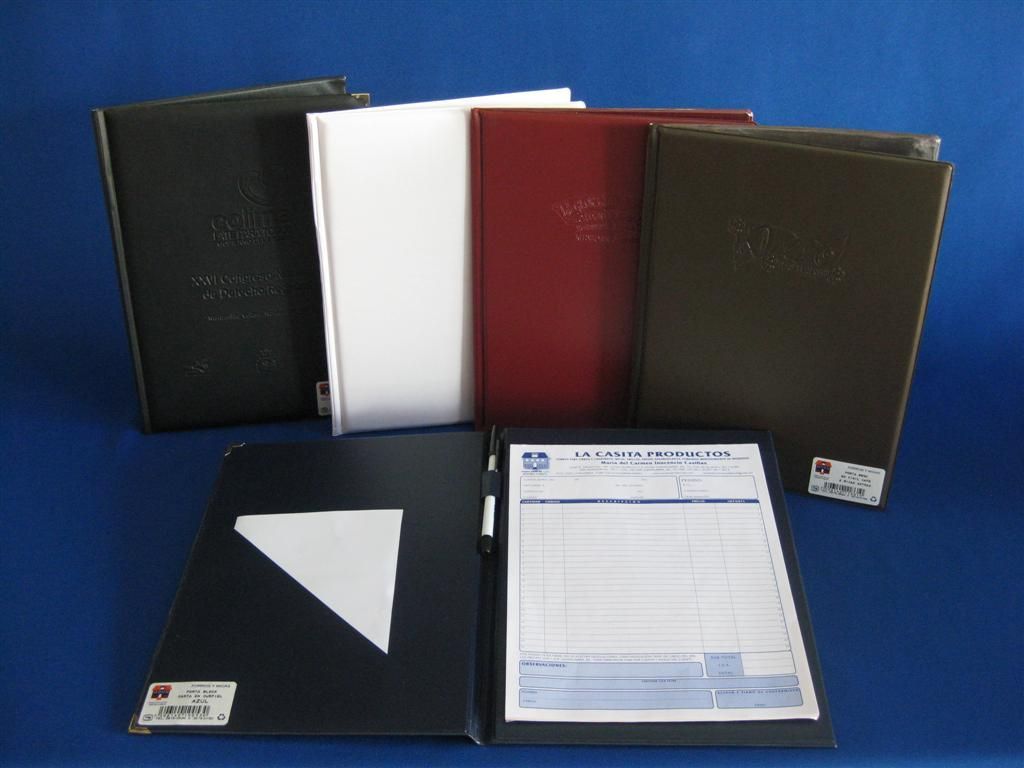 Carpeta porta block en vinil