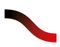 Una linea ondulata e sfumata passa dal nero al rosso.