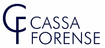 Logo di Cassa Forense in blu navy su sfondo bianco.