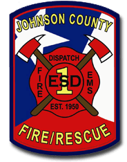 The logo for Johnson county fire and rescue