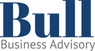 Bull Business Advisory logo with blue and gray text