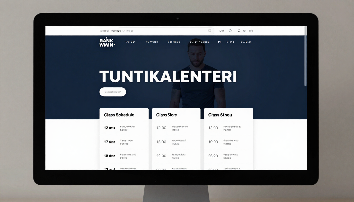 Liikunta- ja valmennusyrityksen verkkosivuprojekti