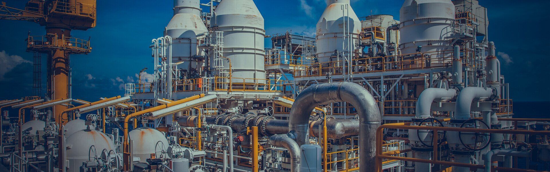 Planta de procesamiento de petróleo y gas