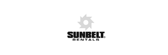 A black and white logo for sunbelt rentals