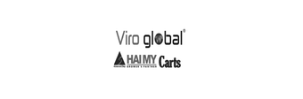 A black and white logo for viro global