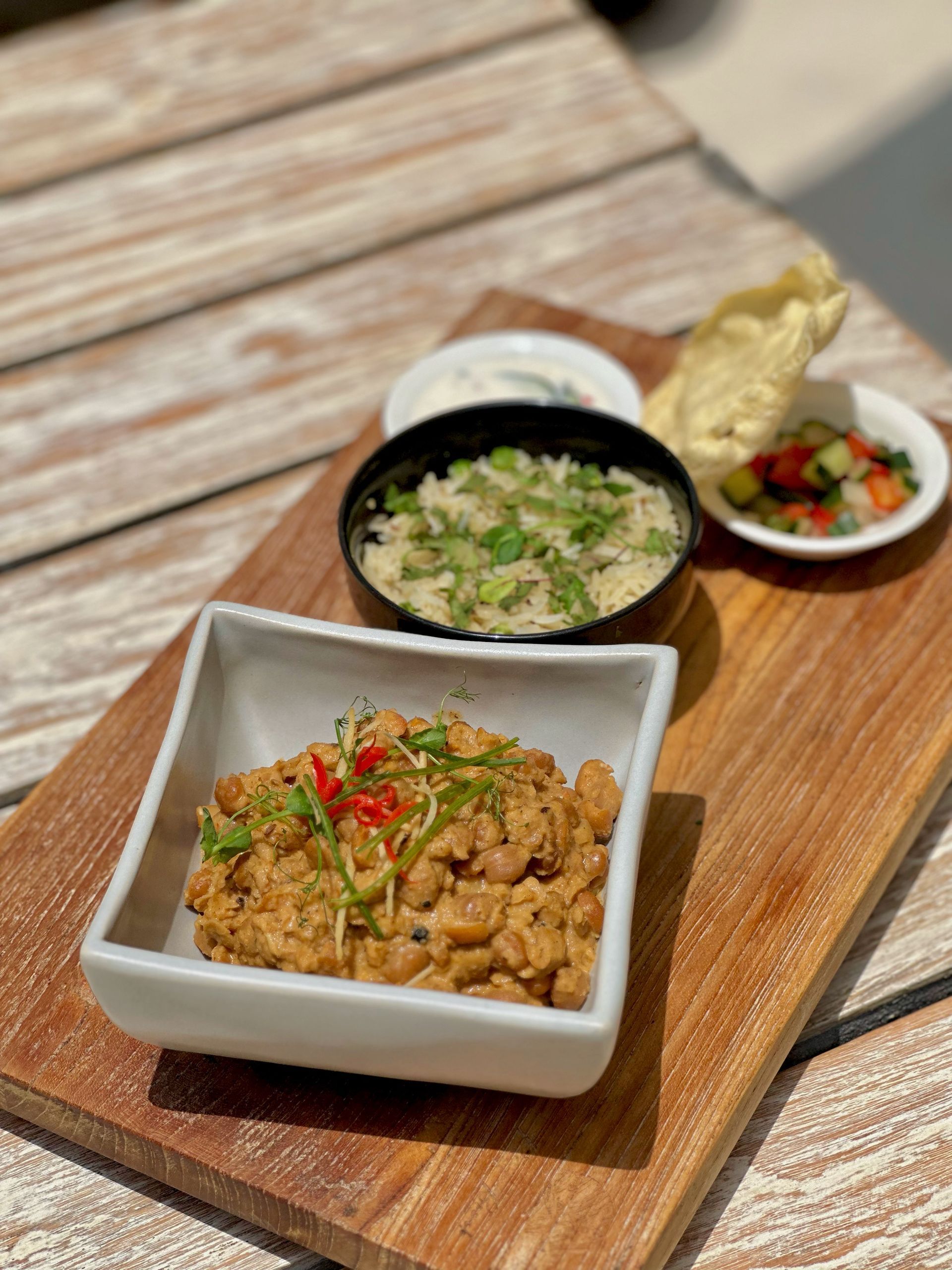 Cana Masala, one of Vegan option at Cross Bali Breakers 