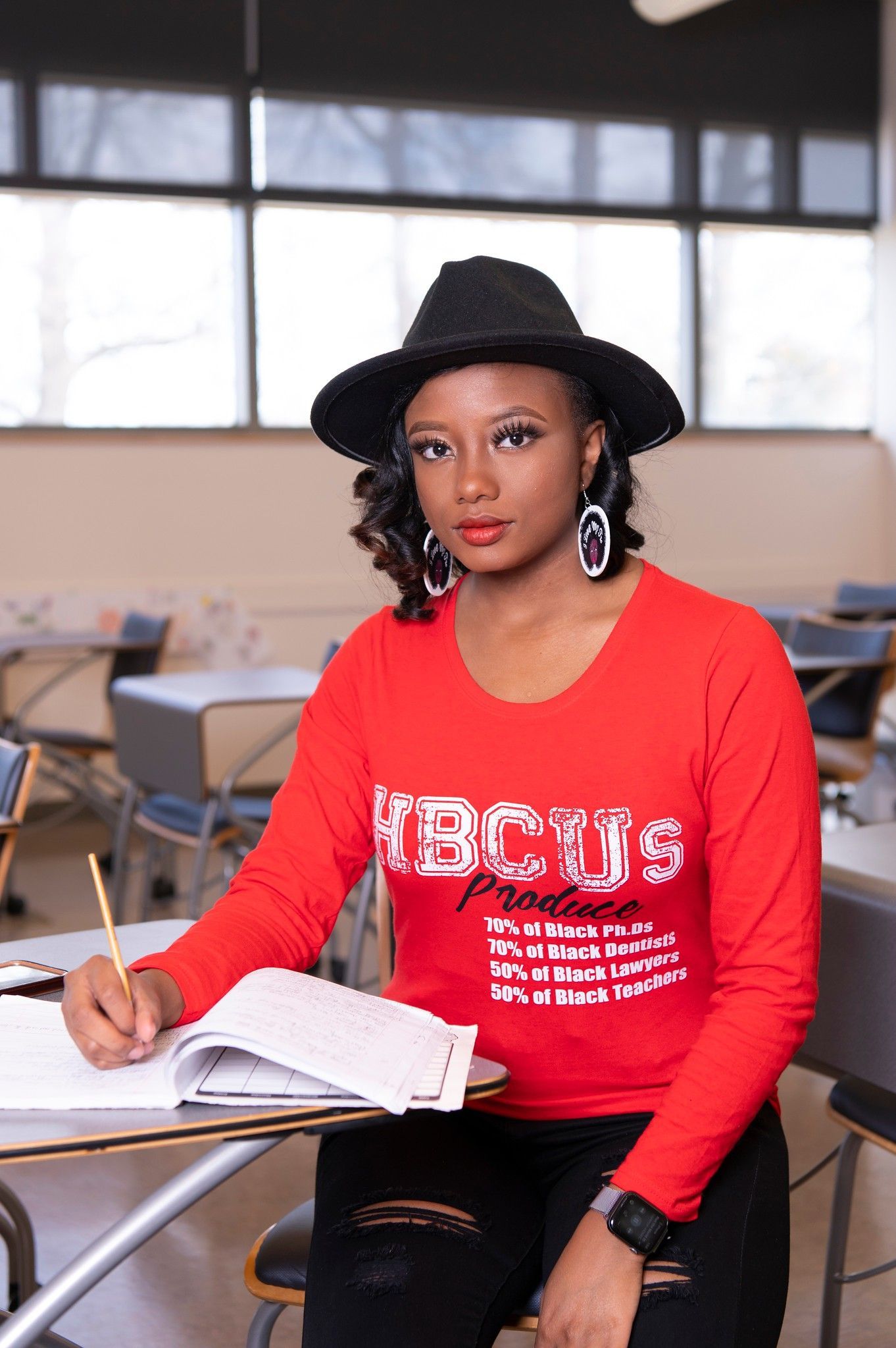 Long-sleeve Unisex T-shirt – HBCU Impact (2)