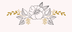 A drawing of a flower with leaves on a white background.