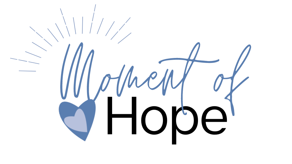 It is a logo for a company called moment of hope.