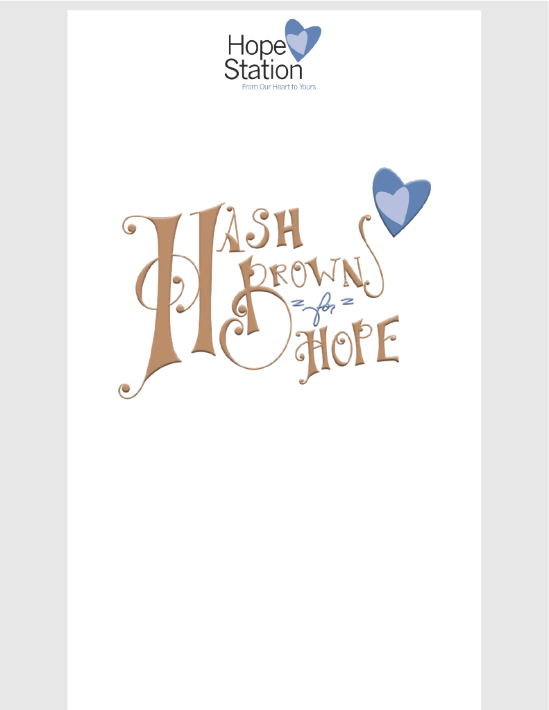 The word hope is on a white background