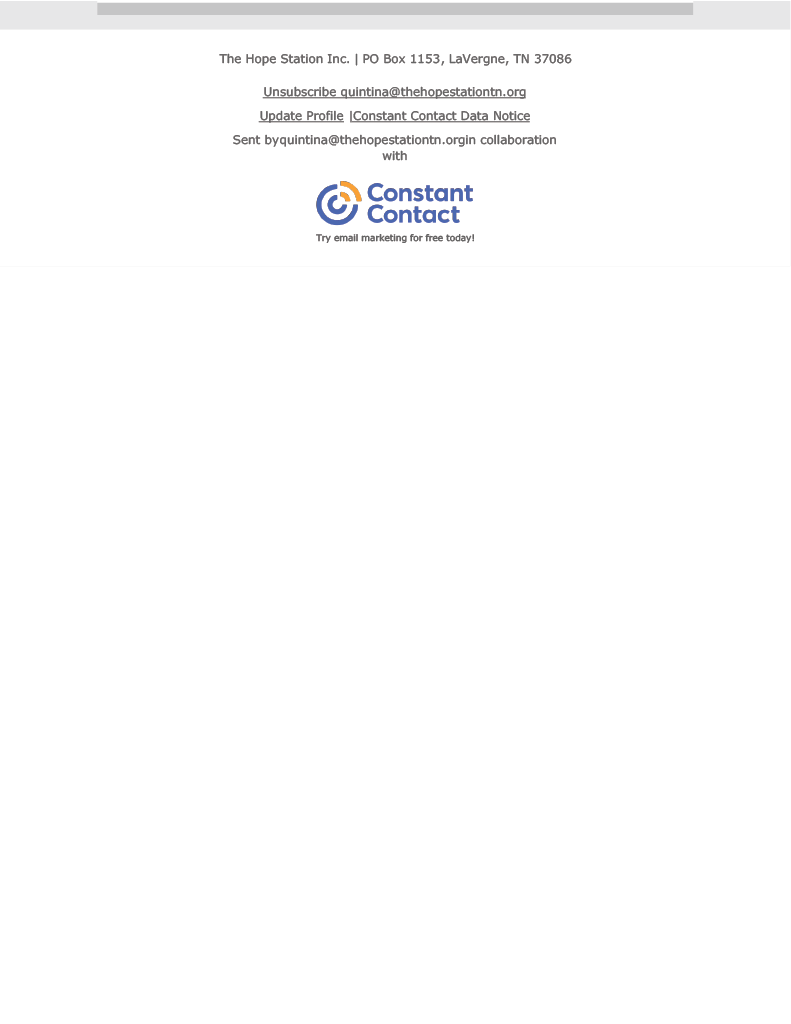 A page of a document with a constant contact logo on it.