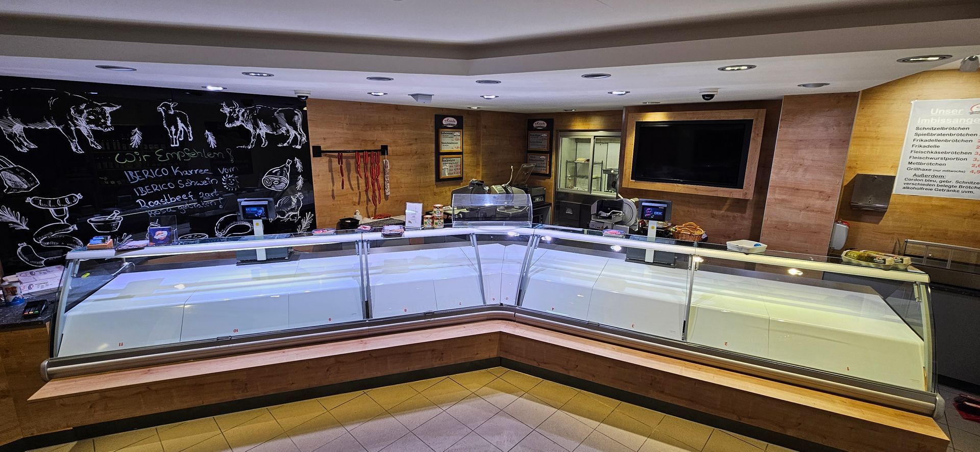 Nachtafdekking toonbank