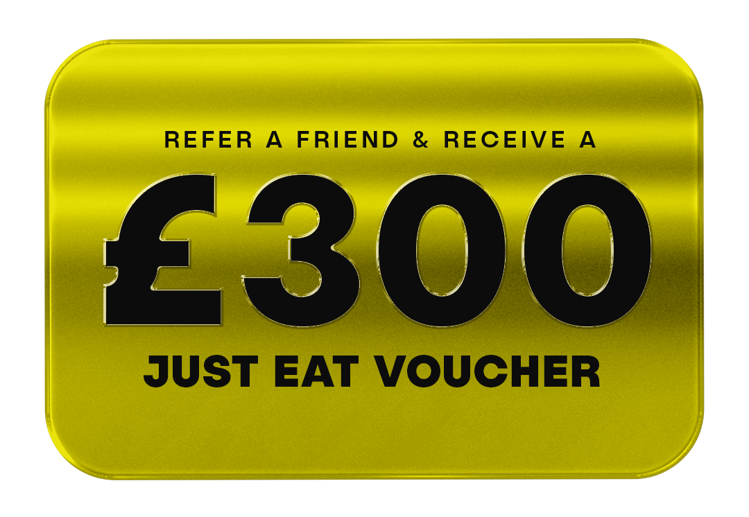 Get a £300 Just Eat Voucher