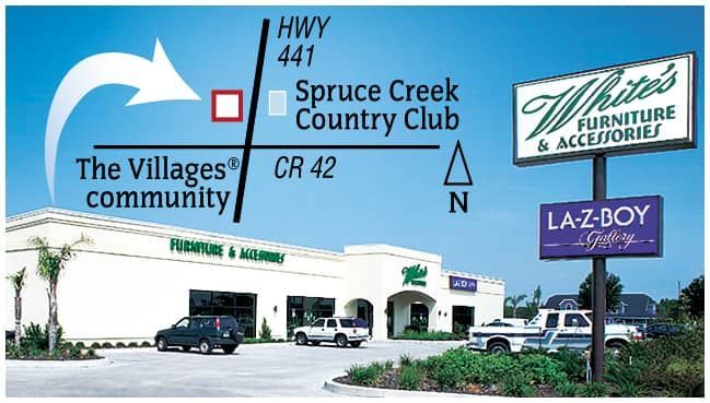 White's Furniture location map