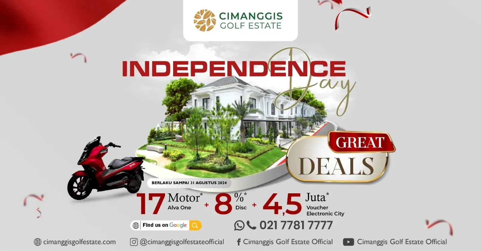Promo Independence Day Cimanggis Golf Estate (CGE)