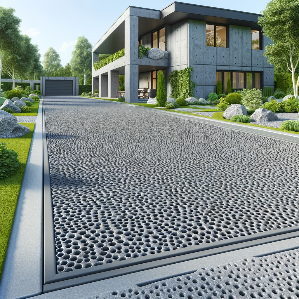 pervious concrete driveway