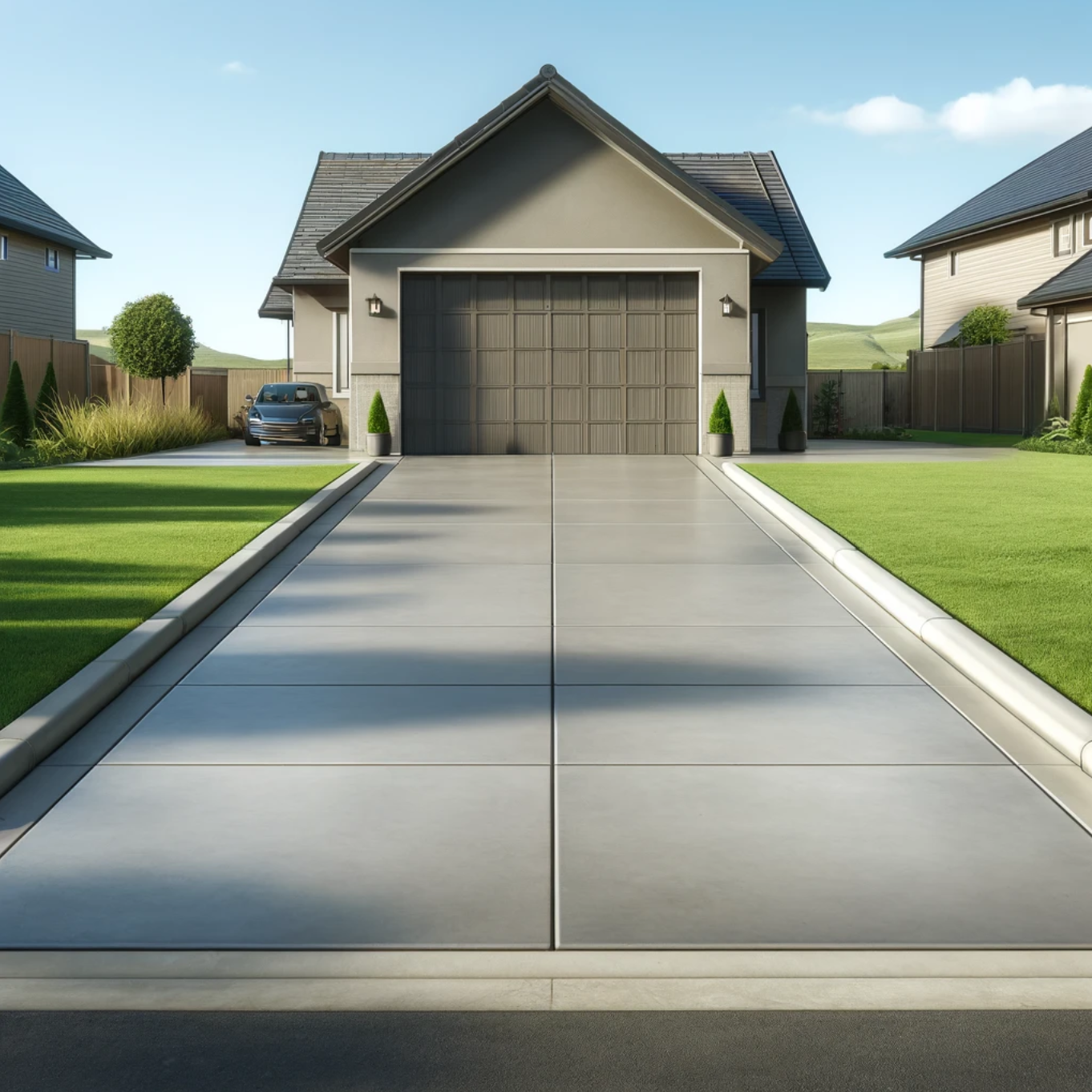 Image of concrete driveway