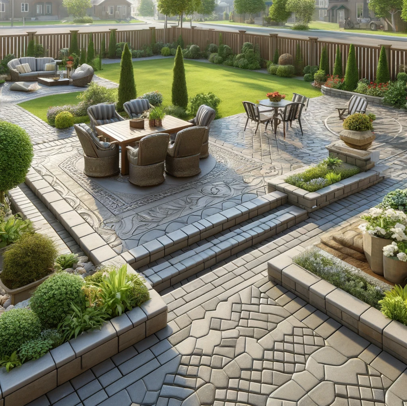 Image of interlocking patio