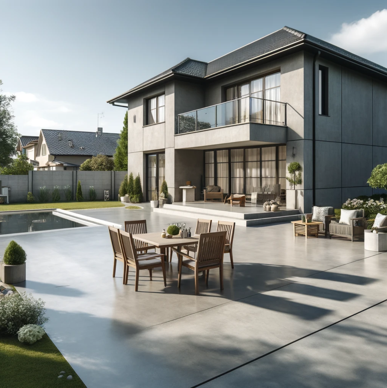Image of concrete patio