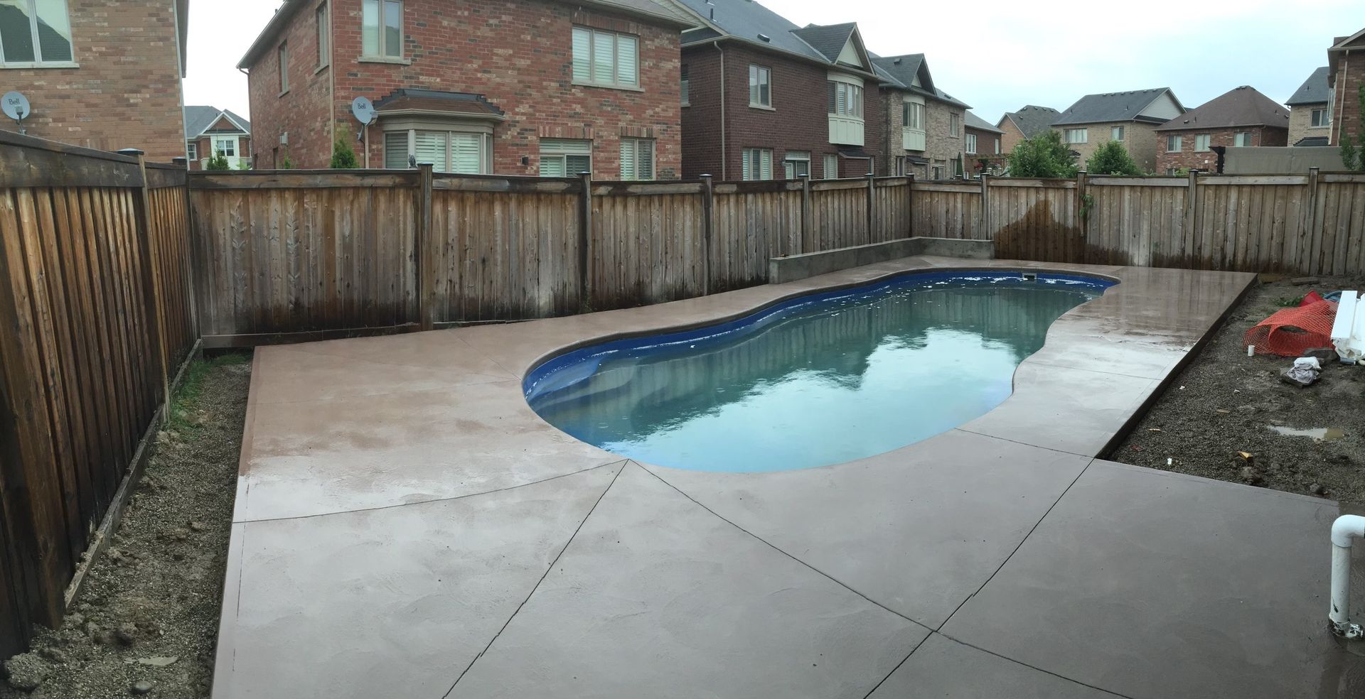 Image of concrete pool patio