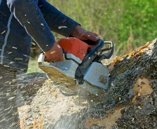 Stone outdoor pavilion with a dark wooden roof, built-in grill, and bench seating.