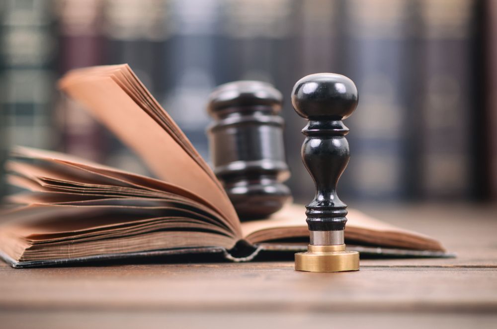Notary seal , Judge Gavel, Notarized document concept, Legality concept. - Lawyer in Woy Woy, NSW