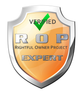 A badge that says verified rightful owner project expert
