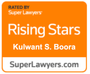 Rising stars kulwant s. boora is rated by super lawyers