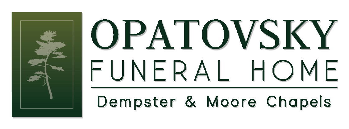 The logo for sample funeral home is shown on a white background.