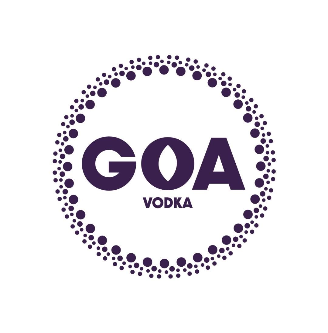 Logo voor GOA Vodka met het woord 