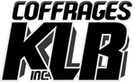 Un logo noir et blanc pour une entreprise appelée coffres klb inc.
