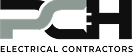 Gray and white logo reading &ldquo;Electrical Contractors&rdquo; with a stylized E icon