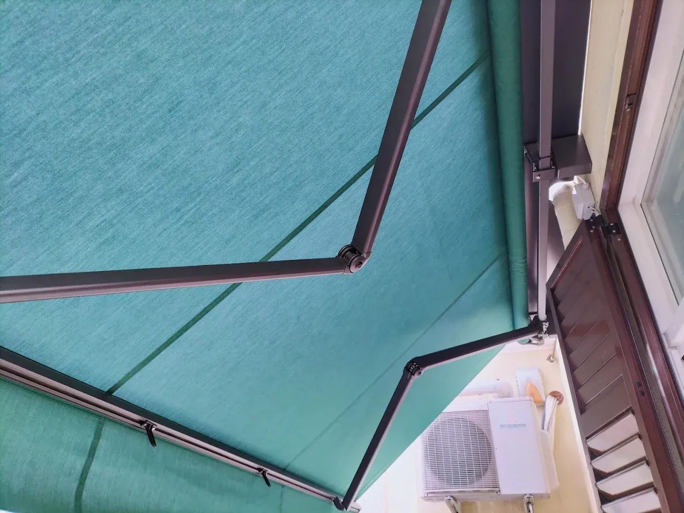 Tenda color verde acqua