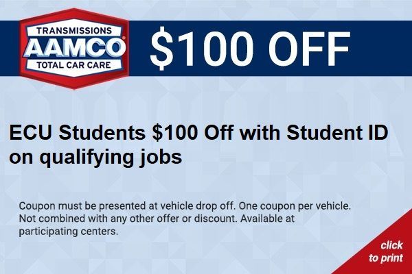 AAMCO Transmissions 10% off coupon for general repair service over $100