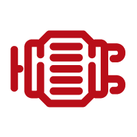Red stylized logo with the letters P R N D and dots on a white background