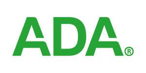 Green American Dental Association (ADA) logo with a registered trademark symbol.