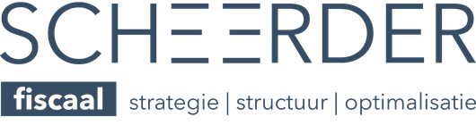 Scherder Fiscaal logo with tagline “strategie | structuur | optimalisatie”