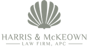 A logo for harris & mckeown law firm , apc
