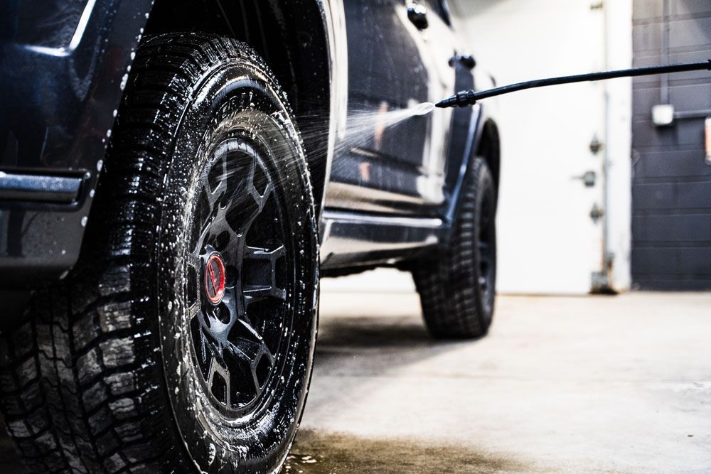 Exterior Detailing - Spraying the Side of the Car In Santee, CA