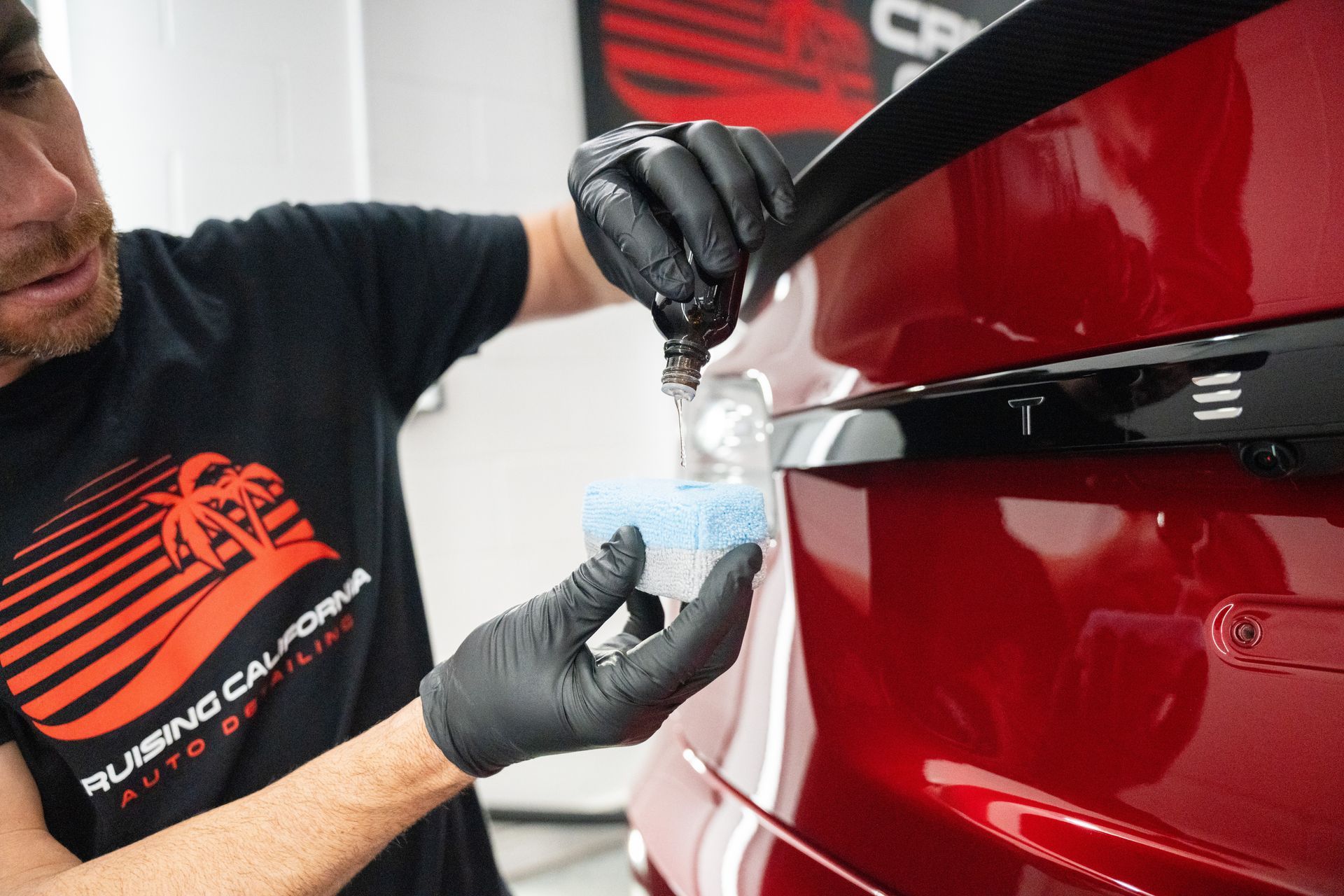 Ceramic coating application