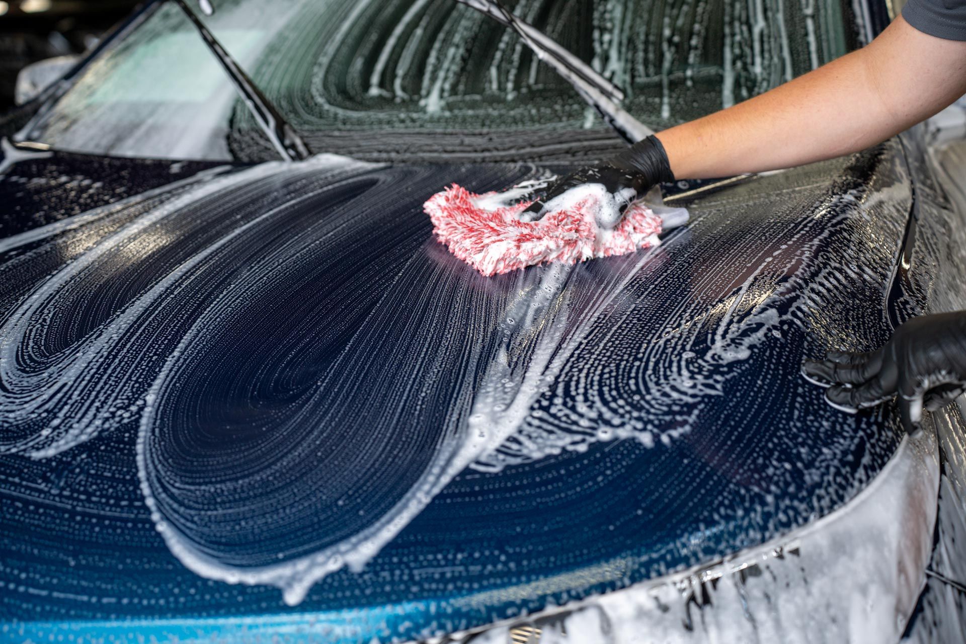 Exterior Detailing - Wiping The Hood of the Car In Santee, CA