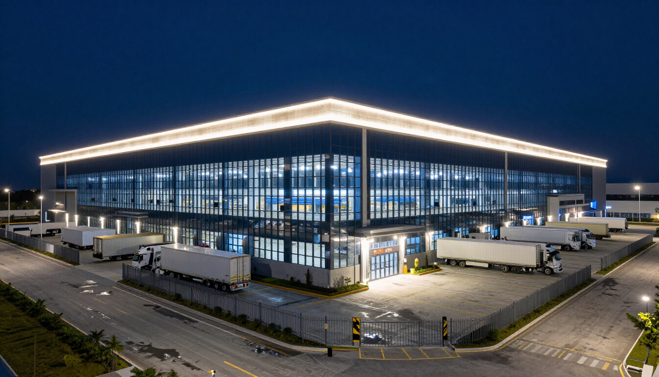 Interno magazzino automatizzato TWS Settala con tecnologia AutoStore