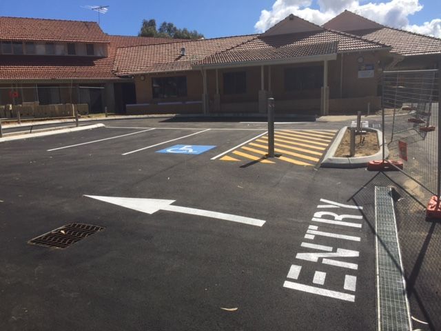Parking Lot Entrance Marking