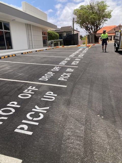 Drop-Off and Pick-Up Zones in a Parking Lot