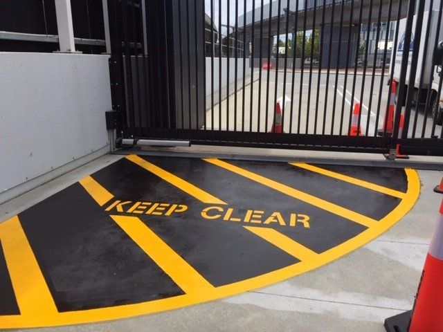Keep Clear Area Marking