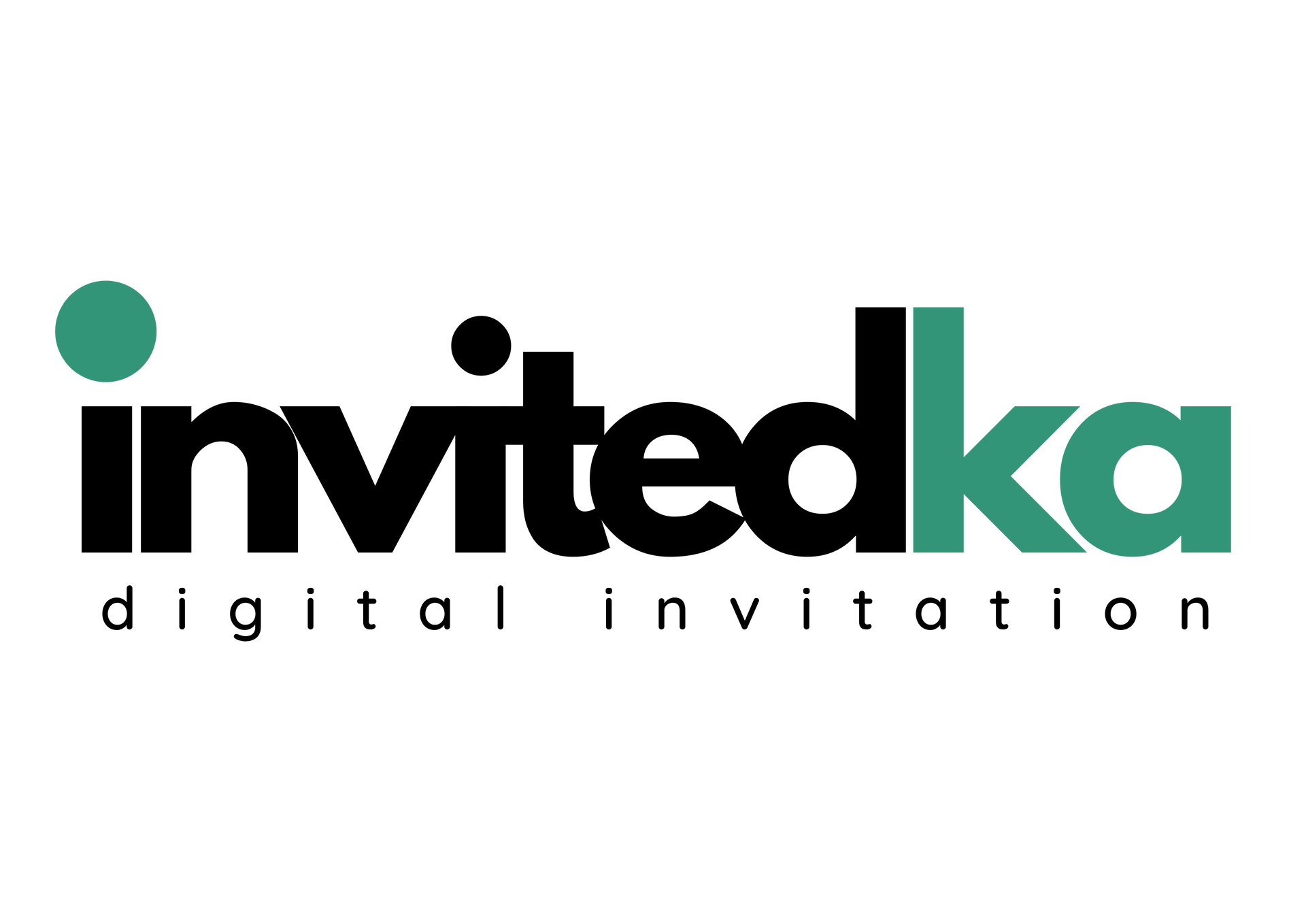 A logo for a company called invitedka digital invitation