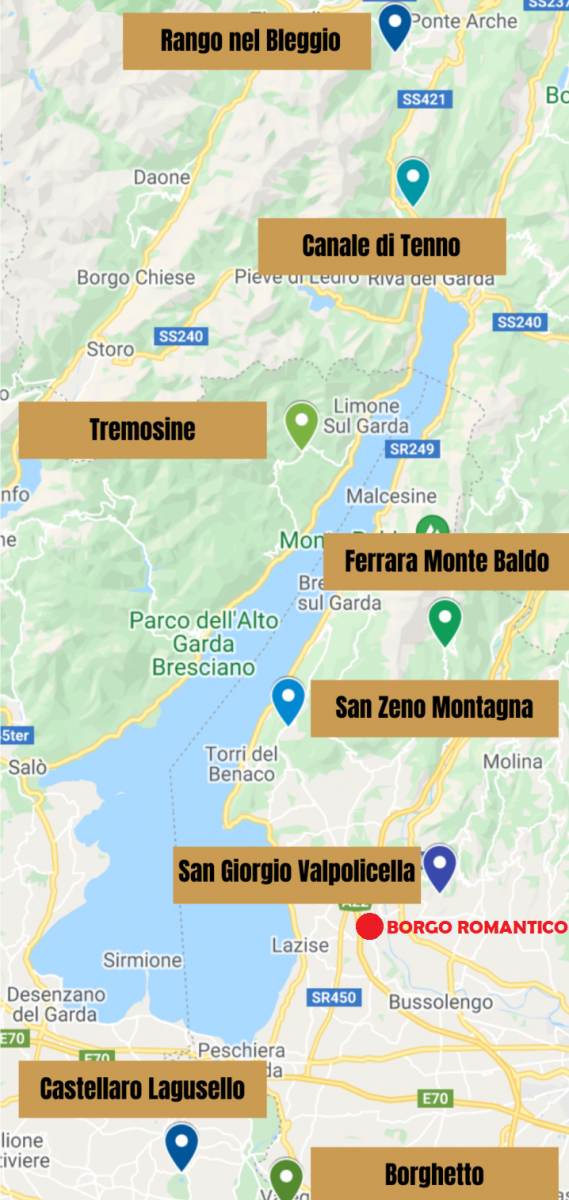 Mappa del Venezuela occidentale con indicazione dei nomi delle città lungo la costa e nell'entroterra.
