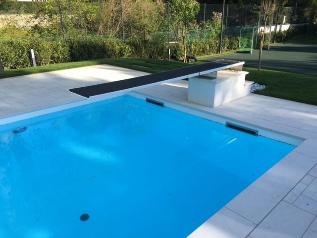 Pool mit Rampe